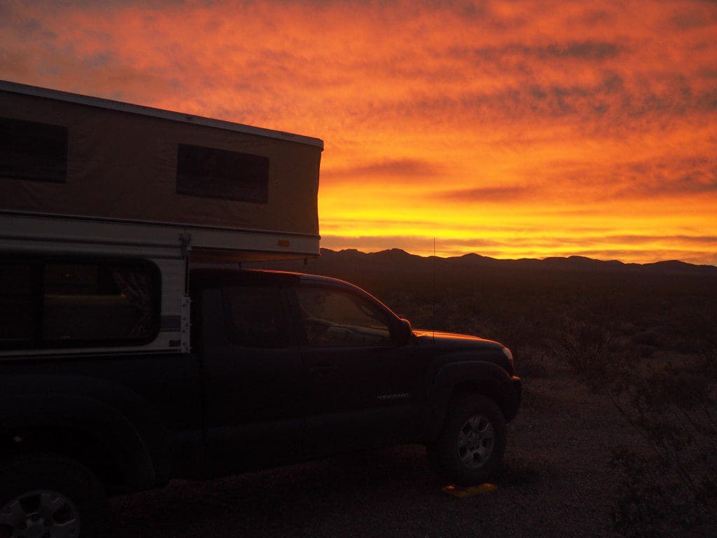 Sunset, Greenwater Camp