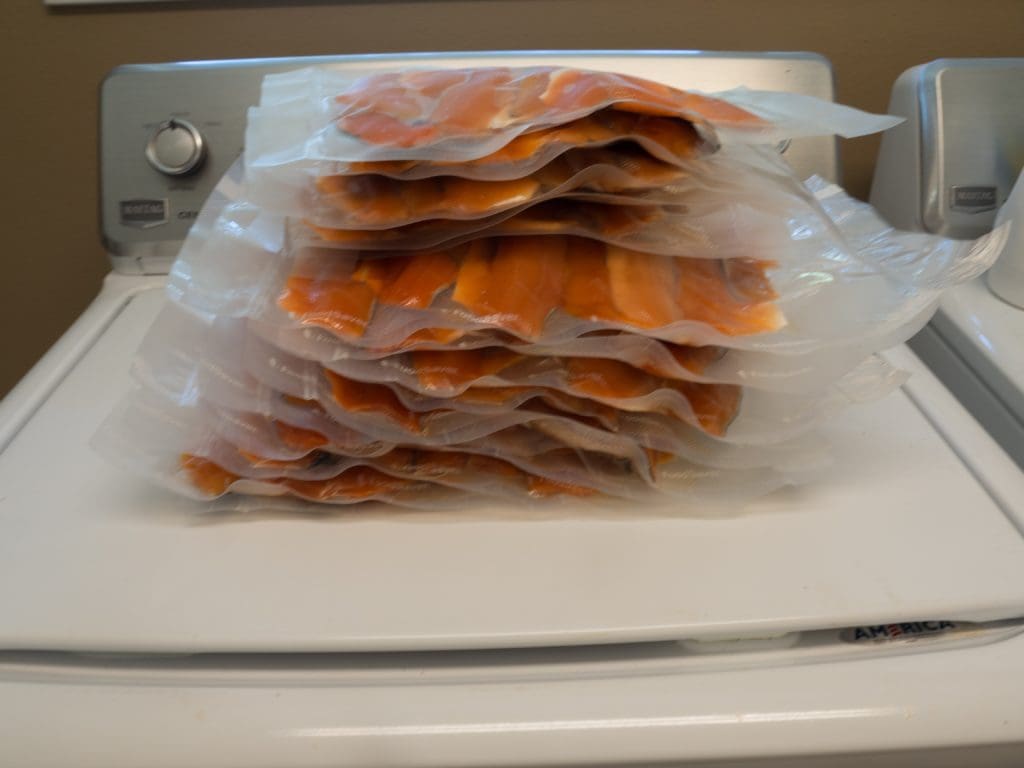 18 pounds of kokanee fillets